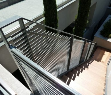 Custom-iron-works- Modern Stair Railings