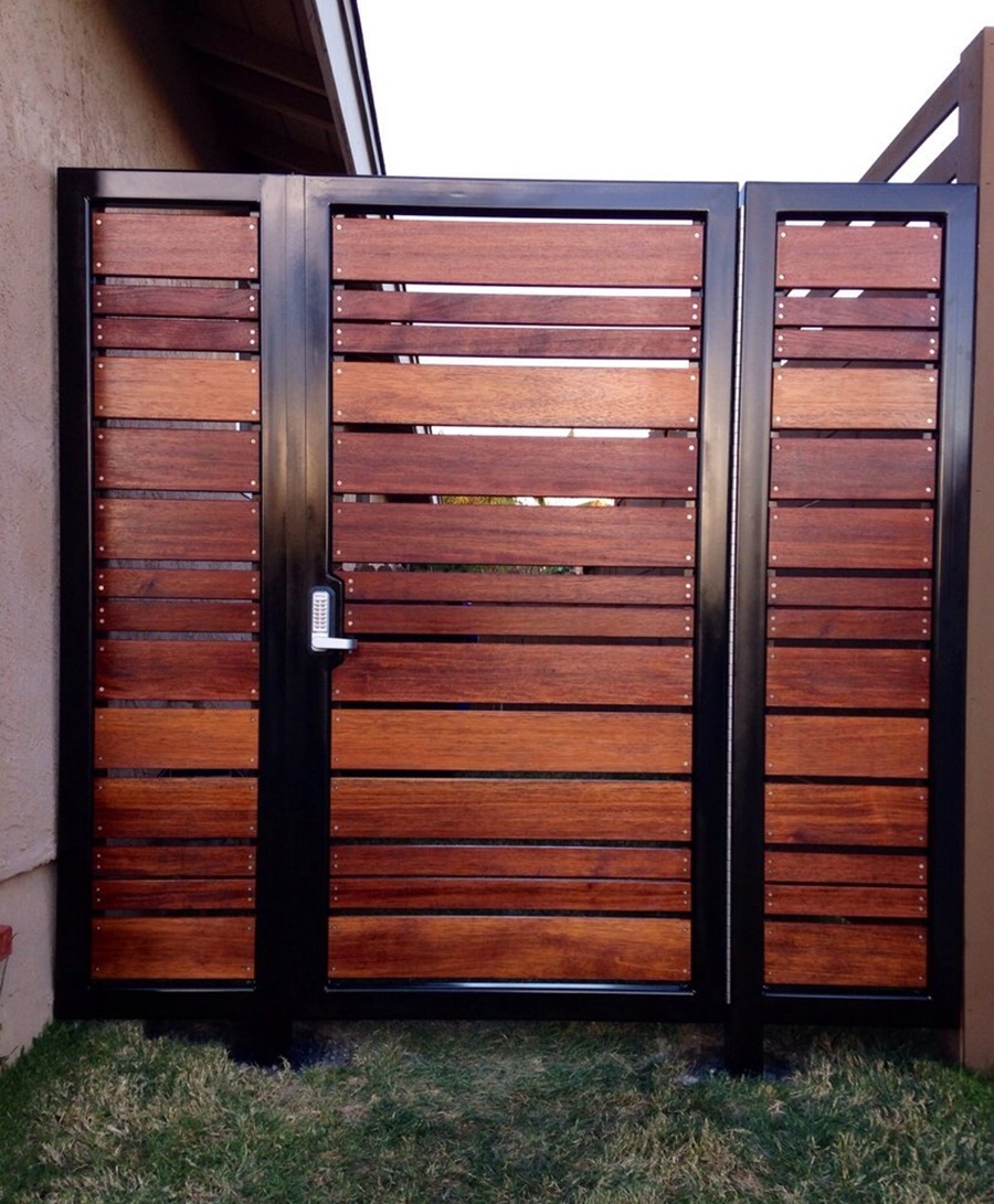 Fence and Gates Home Designs Driveway gates gate modern entrance fence ...