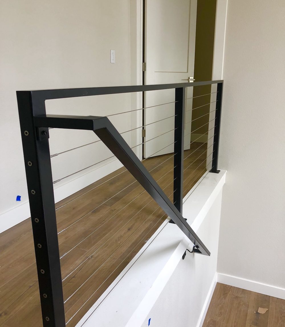 cable railing project - powder coated 
Custom iron works