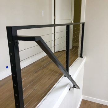 cable railing project - powder coated 
Custom iron works