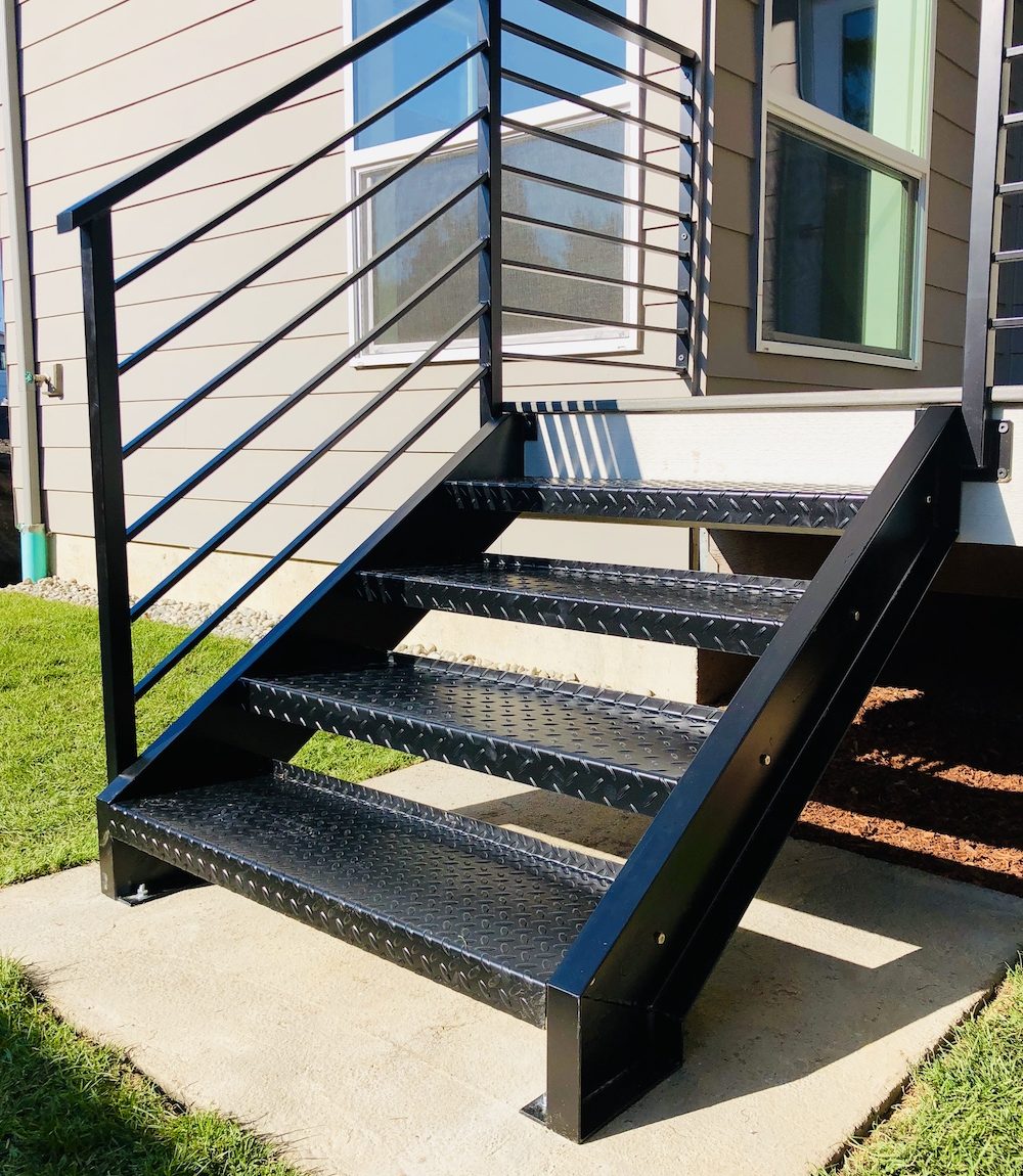 stairscase - iron - custom iron works