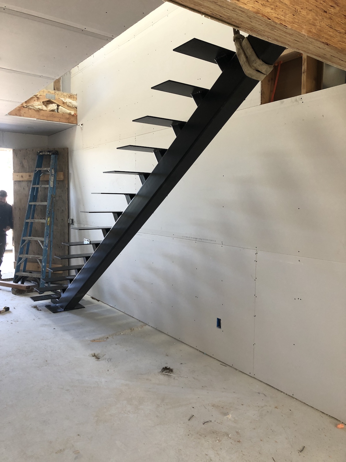 Steel Floating Stairs, Prefabricated DIY Metal Stairs