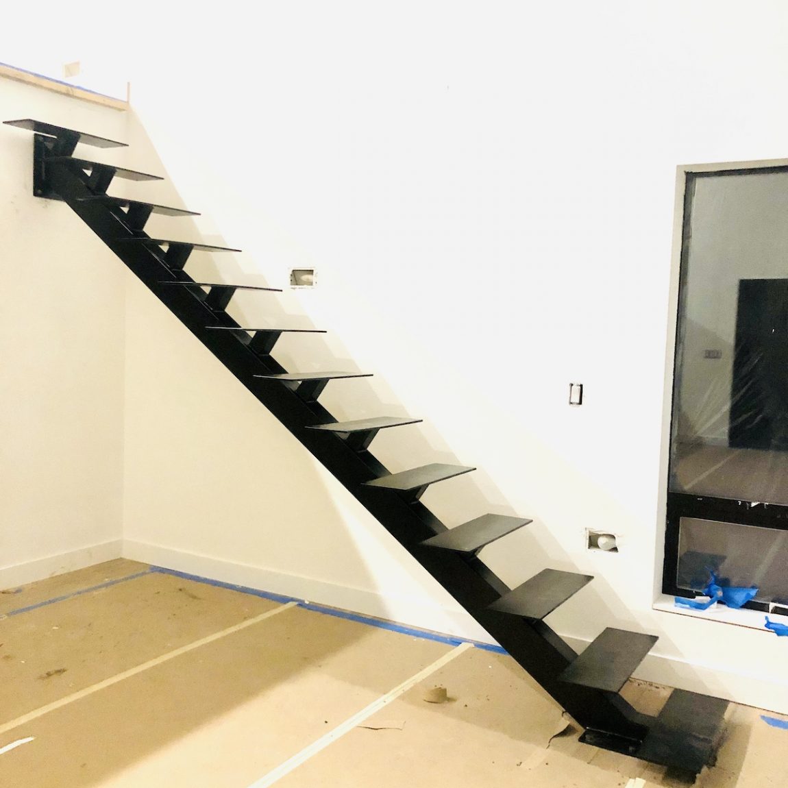 Floating stairs by Custom iron works - Seattle- Tacoma